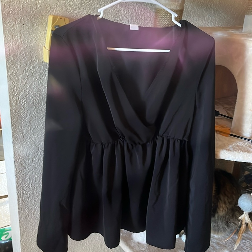 Black maternity shirt